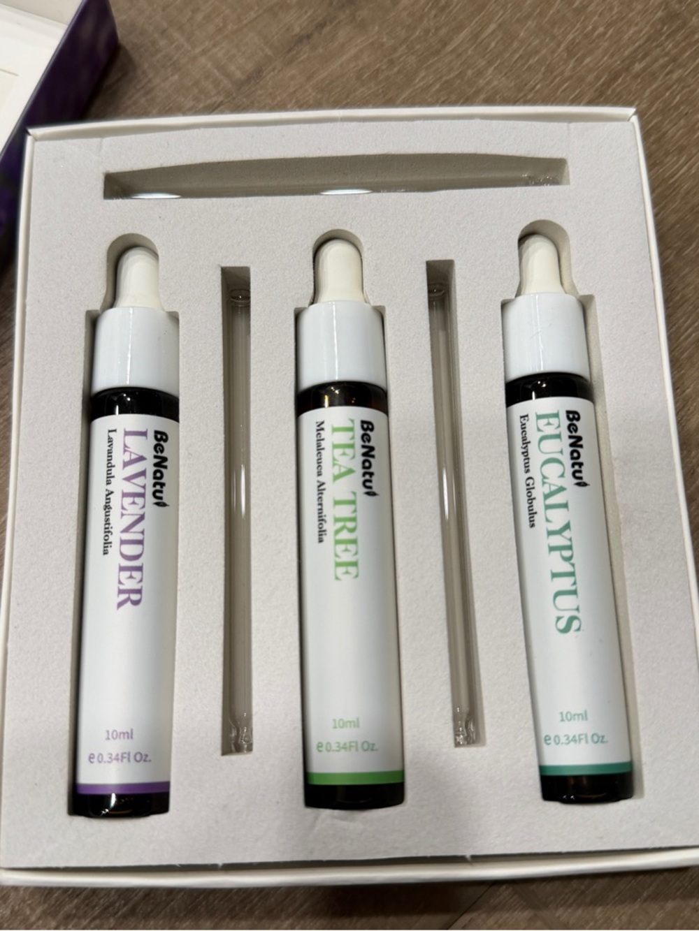 Benatu Essential 0.34 Fl Oz Pack of 3 Purple-eucalyptus/Lavender/Tea Tree - Picture 4 of 5